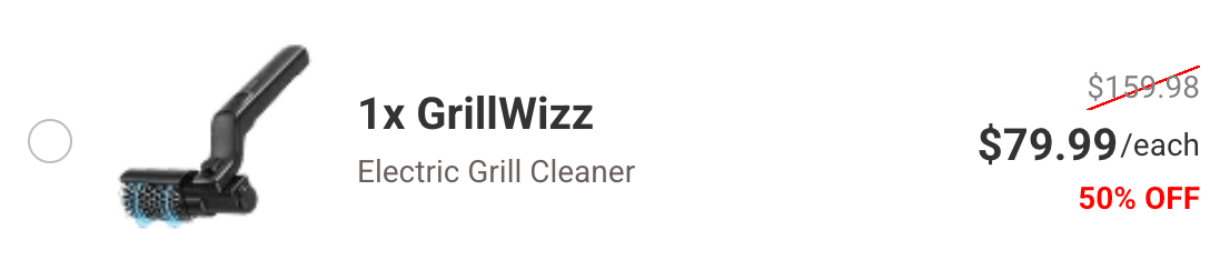 Single GrillWizz Grill Cleaner Special 50% discount Package
